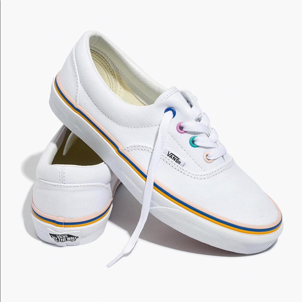 Madewell x Vans Unisex Sneakers w/ Rainbow Details